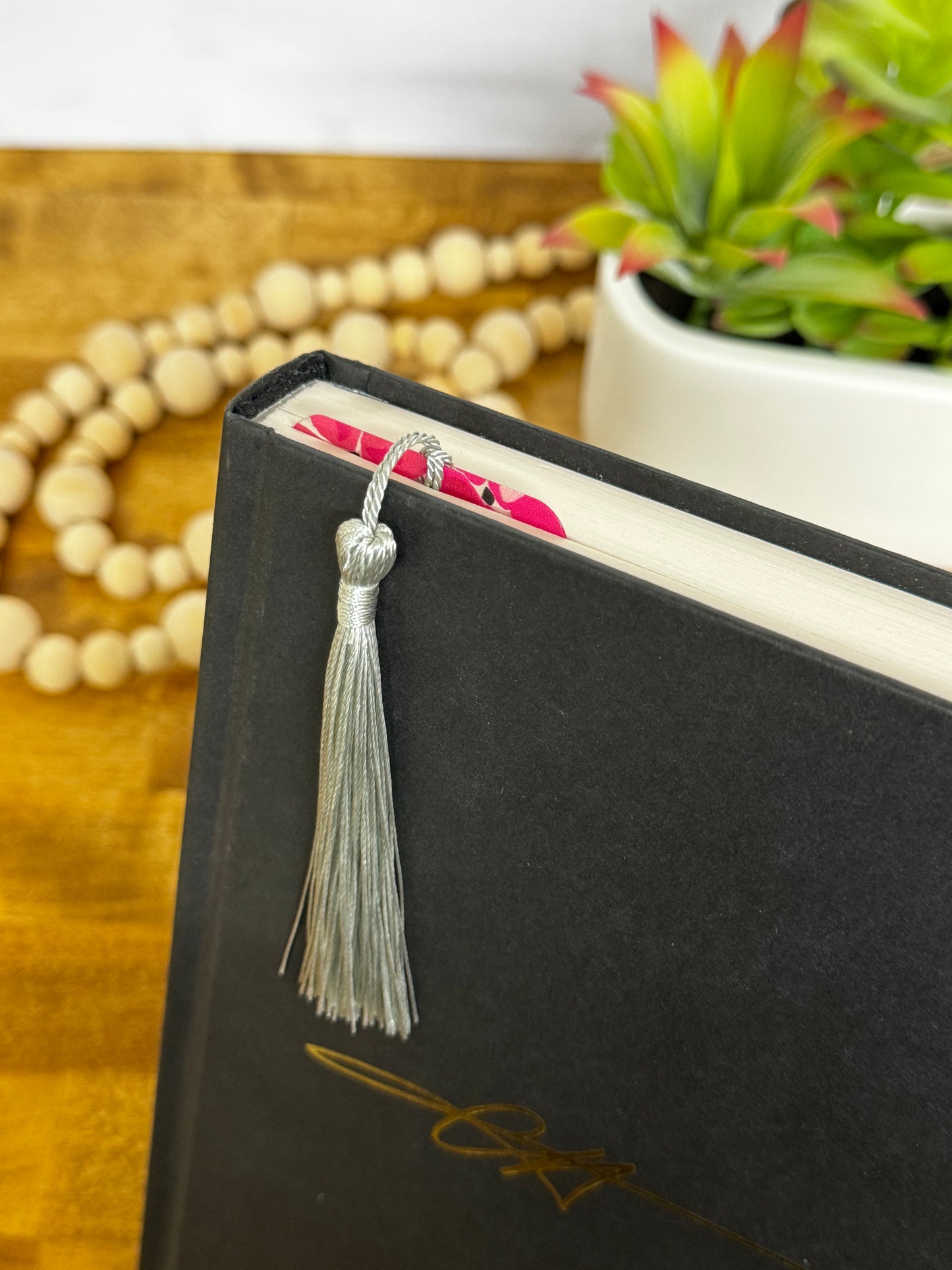 Pink Floral Bookmark