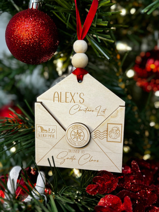 Letter to Santa Ornament