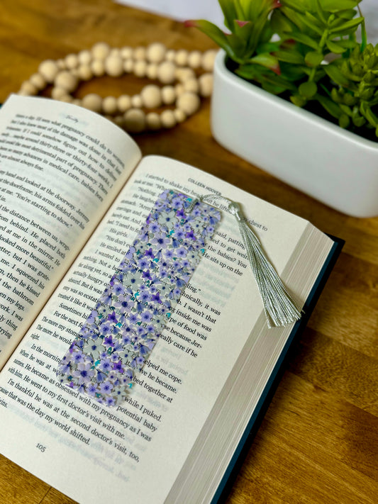 Purple Floral Bookmark