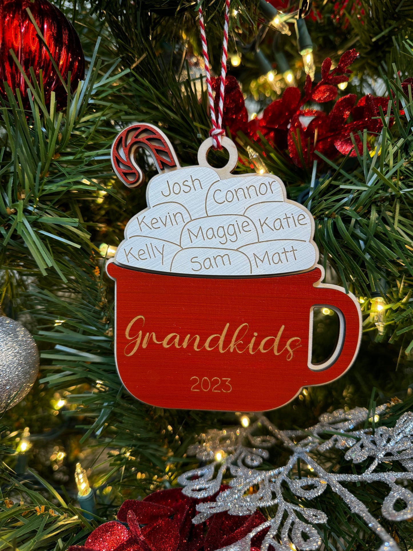 Personalized Hot Chocolate Family Ornament