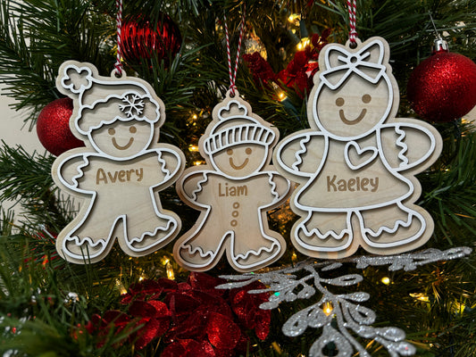 Gingerbread Kids Ornaments