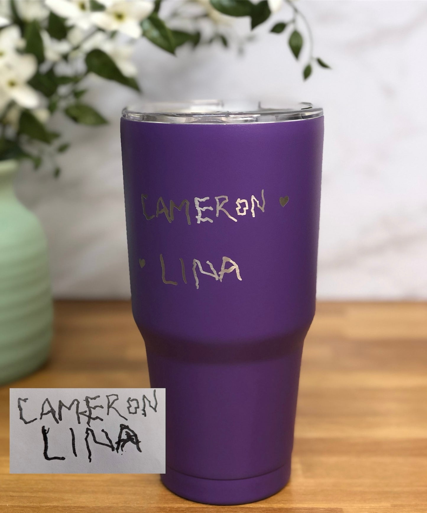 30 oz Tumbler With Handwriting