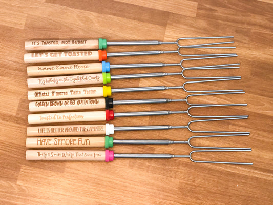 Engraved Roasting Sticks