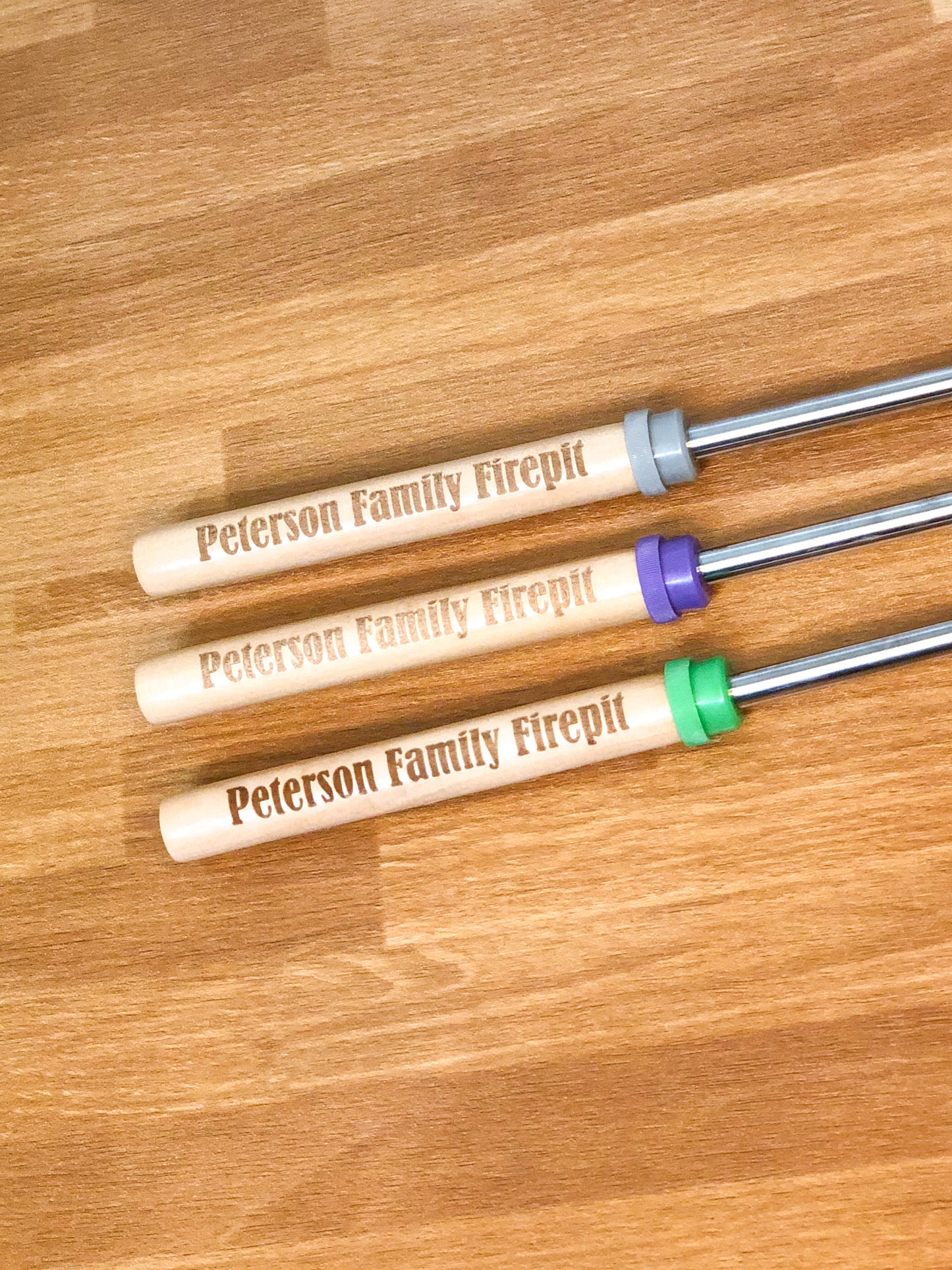 Personalized Engraved Roasting Sticks